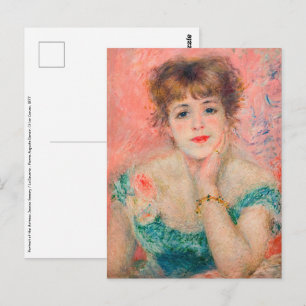 Pierre-Auguste Renoir - Actress Jeanne Samary Briefkaart