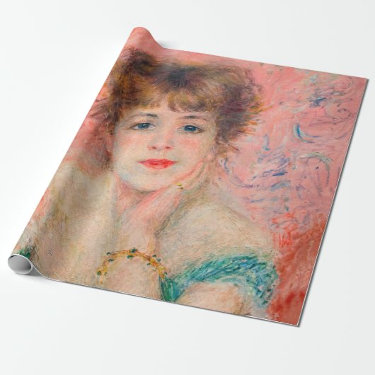 Pierre-Auguste Renoir - Actress Jeanne Samary Cadeaupapier (Uitgerold)