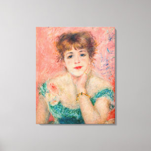 Pierre-Auguste Renoir - Actress Jeanne Samary Canvas Afdruk