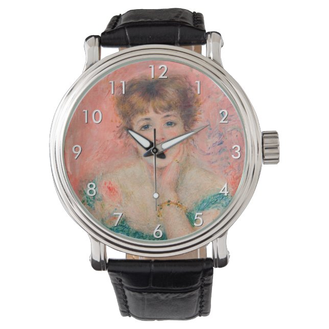Pierre-Auguste Renoir - Actress Jeanne Samary Horloge (Voorkant)