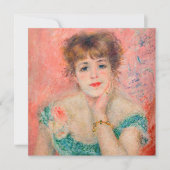 Pierre-Auguste Renoir - Actress Jeanne Samary Kaart (Voorkant)