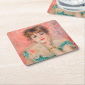 Pierre-Auguste Renoir - Actress Jeanne Samary Kartonnen Onderzetters (Schuin)