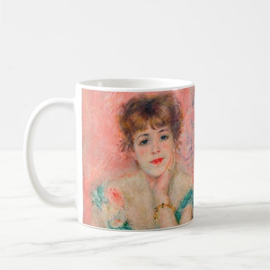 Pierre-Auguste Renoir - Actress Jeanne Samary Koffiemok (Links)