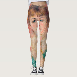 Pierre-Auguste Renoir - Actress Jeanne Samary Leggings