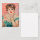 Pierre-Auguste Renoir - Actress Jeanne Samary Notitiekaartje (Voorkant / Achterkant)