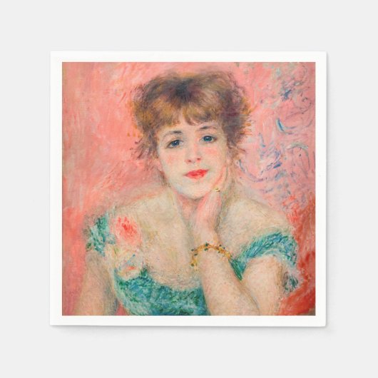 Pierre-Auguste Renoir - Actress Jeanne Samary Servet (Voorkant)