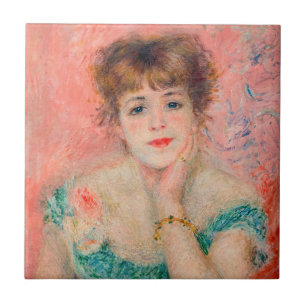 Pierre-Auguste Renoir - Actress Jeanne Samary Tegeltje