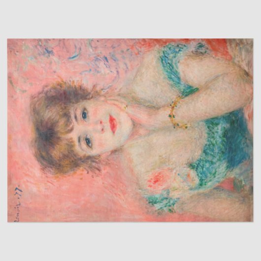 Pierre-Auguste Renoir - Actress Jeanne Samary Tissuepapier (Voorkant)