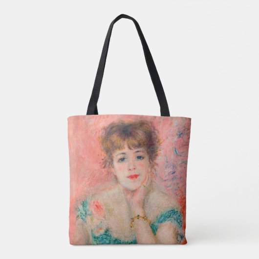 Pierre-Auguste Renoir - Actress Jeanne Samary Tote Bag (Achterkant)