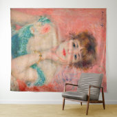 Pierre-Auguste Renoir - Actress Jeanne Samary Wandkleed (In Situ (horizontaal))