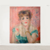Pierre-Auguste Renoir - Actress Jeanne Samary Wandkleed (Voorkant)