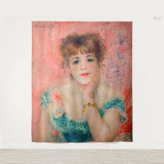 Pierre-Auguste Renoir - Actress Jeanne Samary Wandkleed (Voorkant)