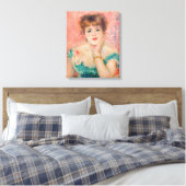 Pierre-Auguste Renoir - Actrice Jeanne Samary Canvas Afdruk (Insitu (Slaapkamer))