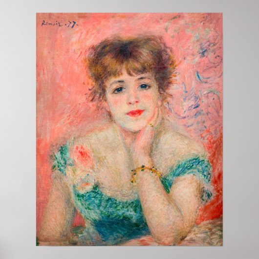 Pierre-Auguste Renoir - Actrice Jeanne Samary Poster (Voorkant)