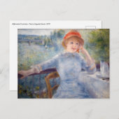 Pierre Auguste Renoir - Alphonsine Fournaise Briefkaart (Voorkant / Achterkant)