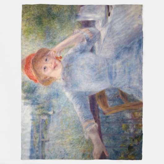 Pierre Auguste Renoir - Alphonsine Fournaise Fleece Deken (Voorkant)
