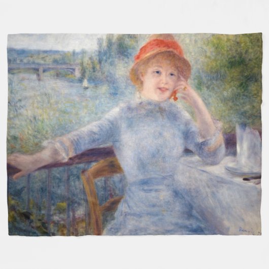 Pierre Auguste Renoir - Alphonsine Fournaise Fleece Deken (Voorkant (Horizontaal))