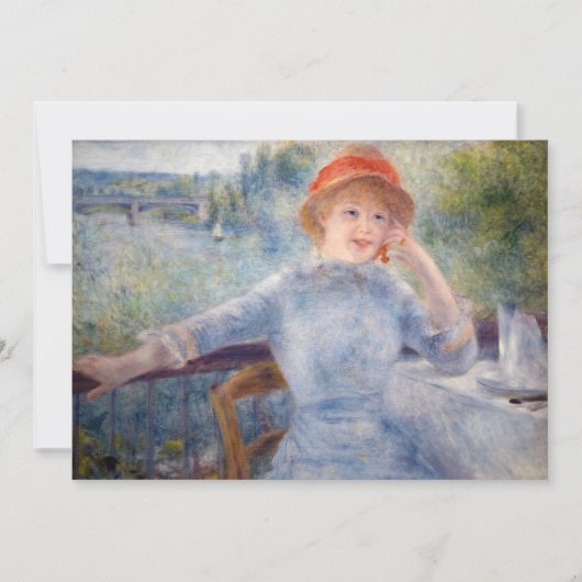 Pierre Auguste Renoir - Alphonsine Fournaise Kaart (Voorkant)
