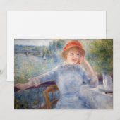 Pierre Auguste Renoir - Alphonsine Fournaise Kaart (Voorkant / Achterkant)