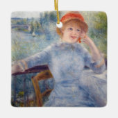 Pierre Auguste Renoir - Alphonsine Fournaise Keramisch Ornament (Voorkant)
