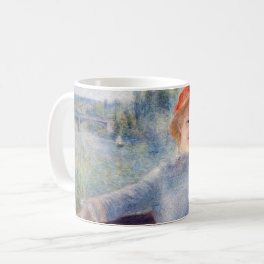 Pierre Auguste Renoir - Alphonsine Fournaise Koffiemok (Voorkant links)