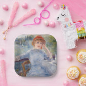 Pierre Auguste Renoir - Alphonsine Fournaise Papieren Bordje (Feest)