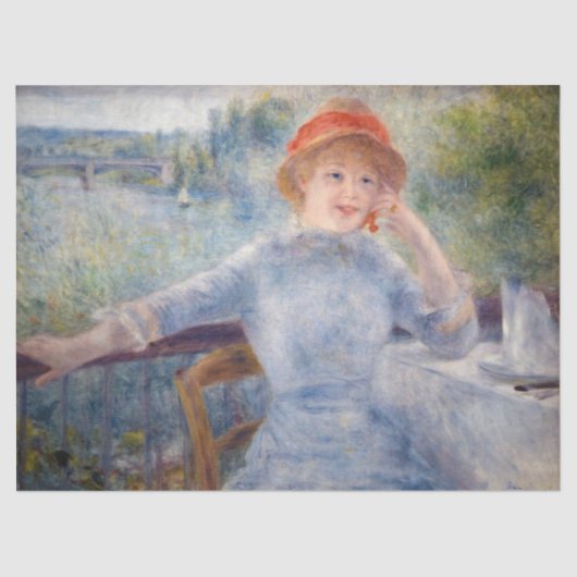 Pierre Auguste Renoir - Alphonsine Fournaise Tissuepapier (Voorkant)