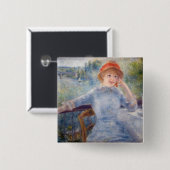 Pierre Auguste Renoir - Alphonsine Fournaise Vierkante Button 5,1 Cm (Voorkant /achterkant)