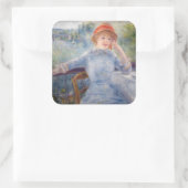 Pierre Auguste Renoir - Alphonsine Fournaise Vierkante Sticker (Tas)