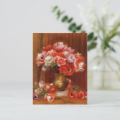Pierre-Auguste Renoir-Anemones Briefkaart (Staand voorkant)