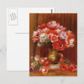 Pierre-Auguste Renoir-Anemones Briefkaart (Voorkant / Achterkant)