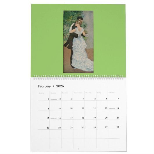 Pierre-Auguste Renoir Artwork Kalender (Feb 2026)