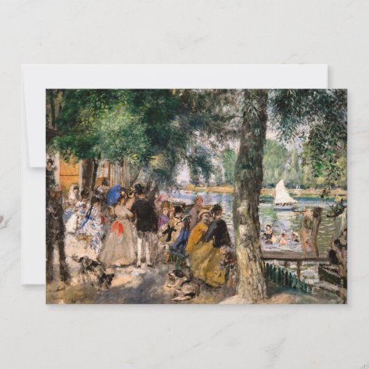 Pierre-Auguste Renoir - Baden op de Seine Bedankkaart (Voorkant)