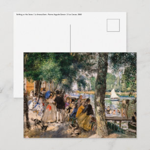 Pierre-Auguste Renoir - Baden op de Seine Briefkaart