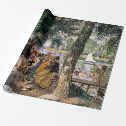Pierre-Auguste Renoir - Baden op de Seine Cadeaupapier (Uitgerold)