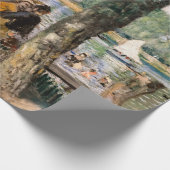 Pierre-Auguste Renoir - Baden op de Seine Cadeaupapier (Hoek)