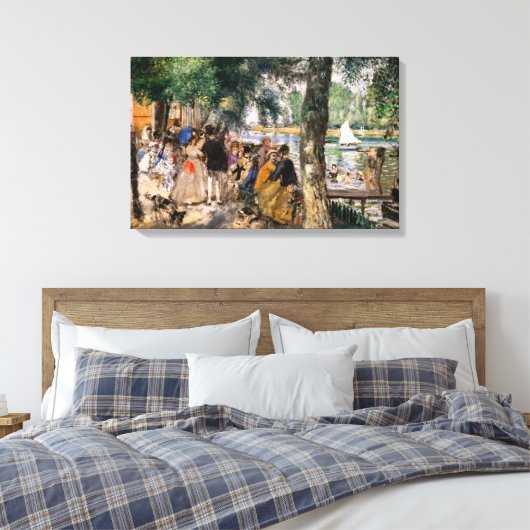 Pierre-Auguste Renoir - Baden op de Seine Canvas Afdruk (Insitu (Slaapkamer))