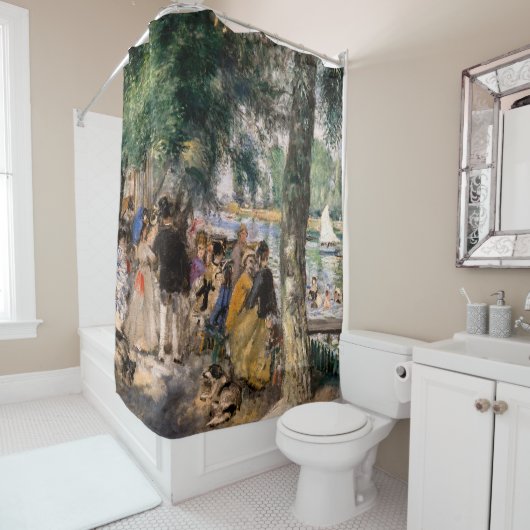 Pierre-Auguste Renoir - Baden op de Seine Douchegordijn (In situ)