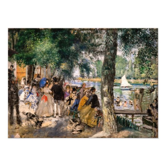 Pierre-Auguste Renoir - Baden op de Seine Foto Afdruk (Voorkant)