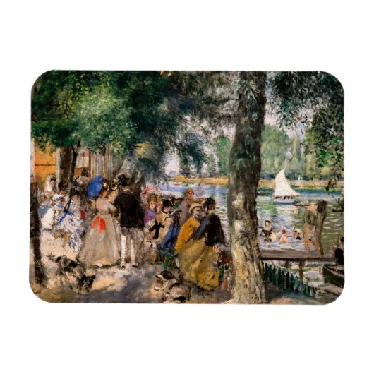 Pierre-Auguste Renoir - Baden op de Seine Magneet (Horizontaal)