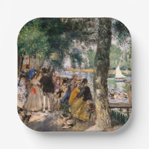Pierre-Auguste Renoir - Baden op de Seine Papieren Bordje