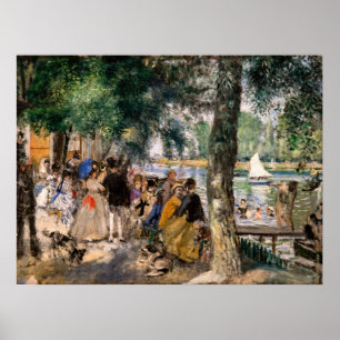 Pierre-Auguste Renoir - Baden op de Seine Poster