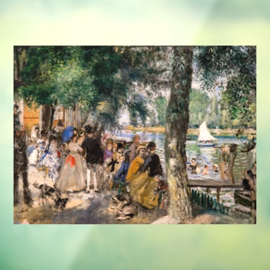 Pierre-Auguste Renoir - Baden op de Seine Raamsticker (Vel 3)