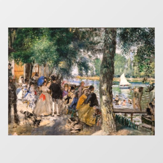 Pierre-Auguste Renoir - Baden op de Seine Raamsticker (Vel)