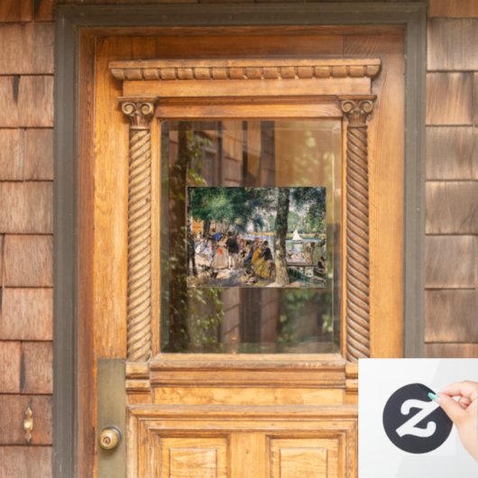 Pierre-Auguste Renoir - Baden op de Seine Raamsticker (Huis Deur)
