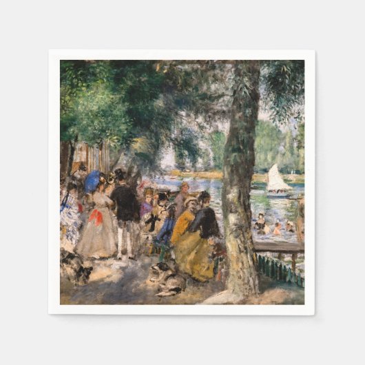 Pierre-Auguste Renoir - Baden op de Seine Servet (Voorkant)