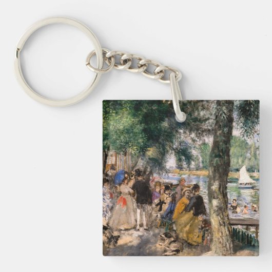 Pierre-Auguste Renoir - Baden op de Seine Sleutelhanger (Voorkant)