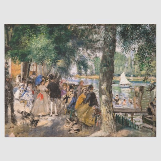 Pierre-Auguste Renoir - Baden op de Seine Tissuepapier (Voorkant)