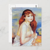 Pierre Auguste Renoir - Bather Briefkaart (Voorkant / Achterkant)