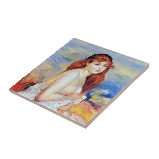 Pierre Auguste Renoir - Bather Tegeltje (Zijkant)